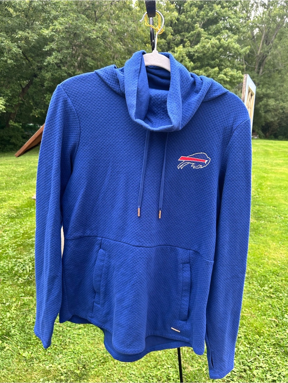 Buffalo Bills NFL women’s Hoodie W/mock Neck Sz M
